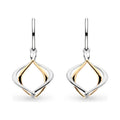 The Alicia Golden Petite Drop Earrings, two-tone gold and silver plated from Kit Heath, available at OD’s Jewellers in St Helens