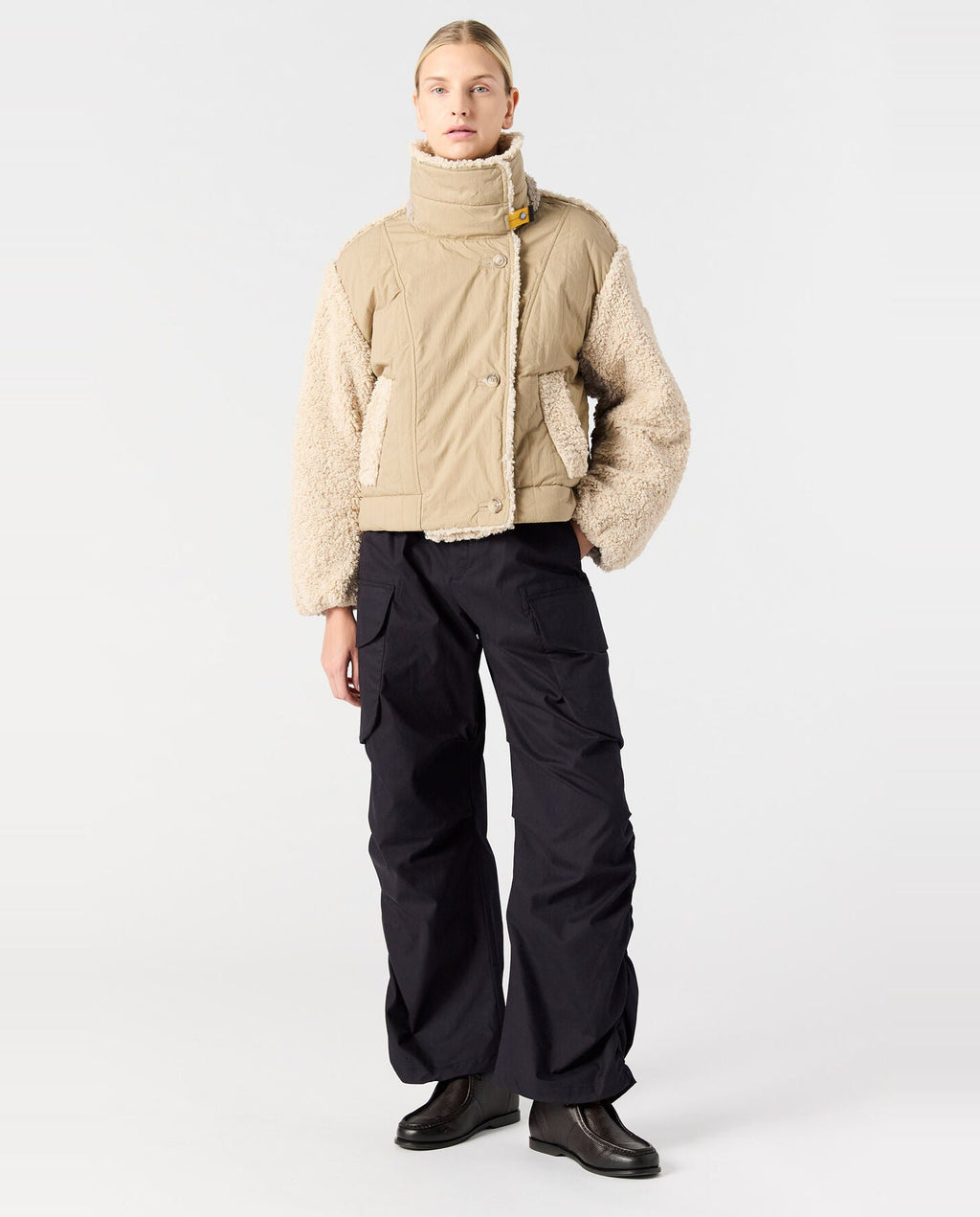 Women's Parajumpers Kaede Curly Fleece Bomber Jacket - image 6