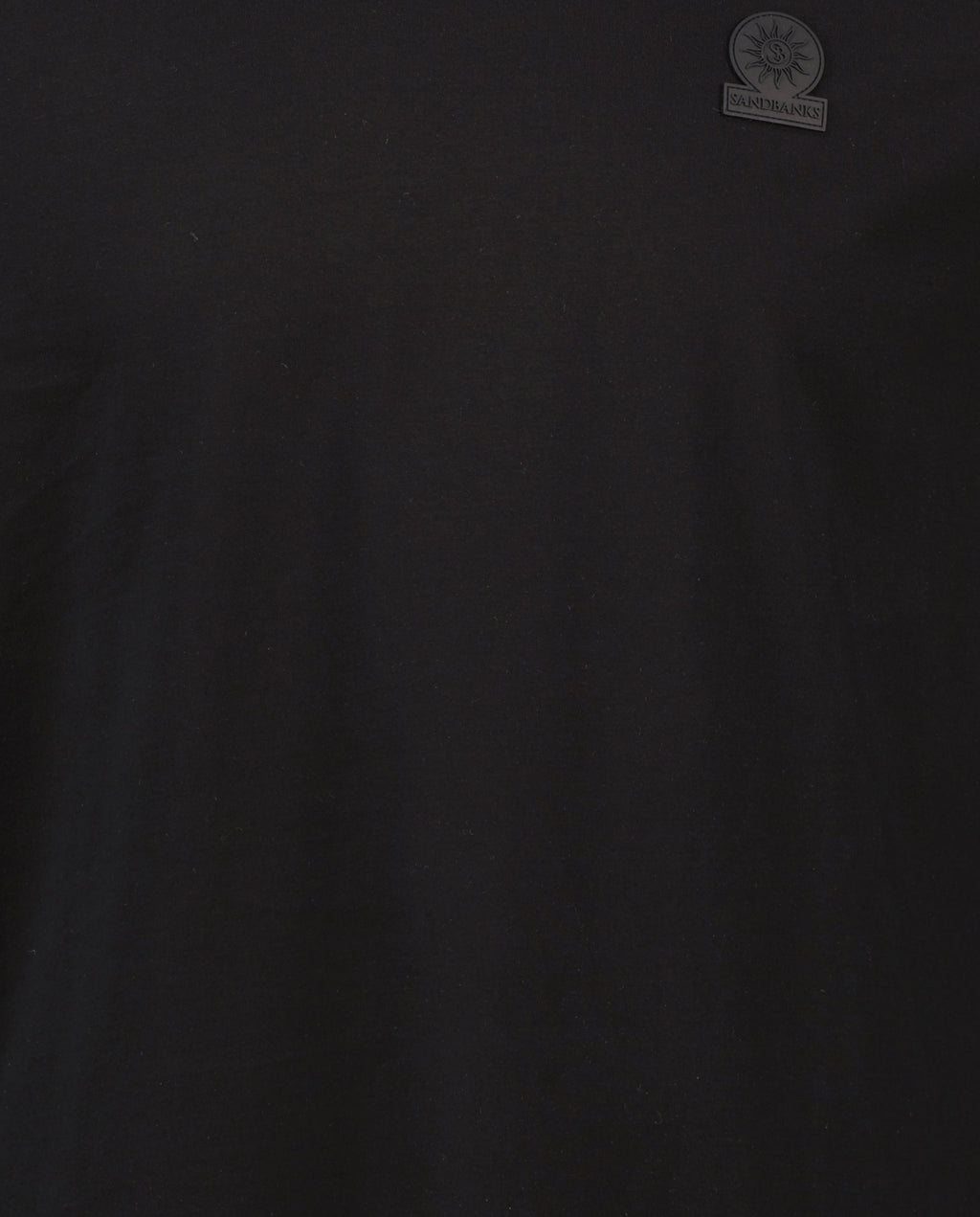 Men's Sandbanks Rubberised Badge Logo Black T Shirt - image 5