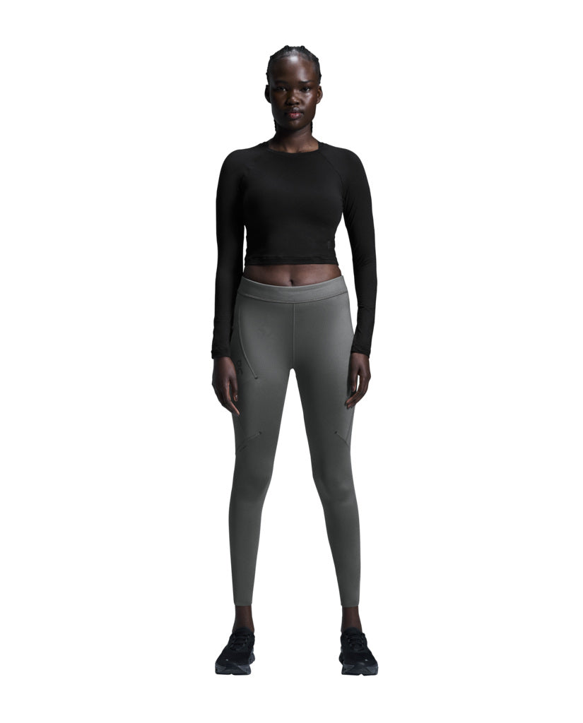 Women's On Running Studio Long-T Crop Black — view 5