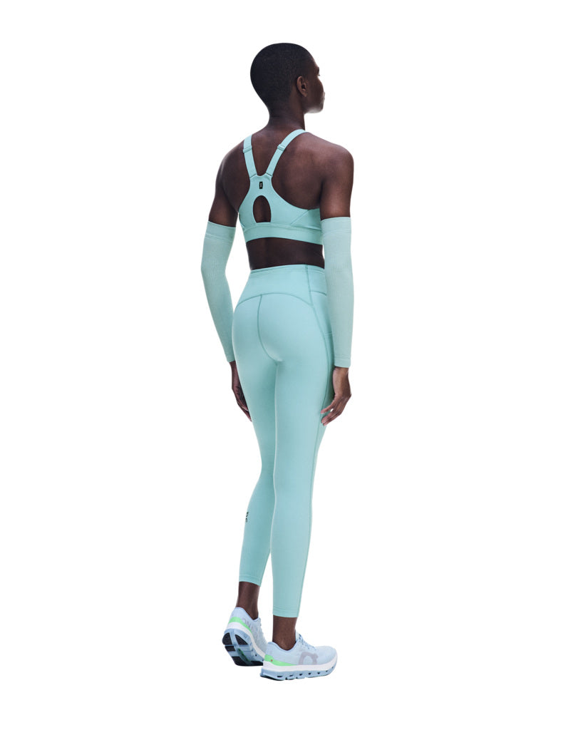 Women's On Running Performance Tights 7/8 1 Aquamarine — view 5