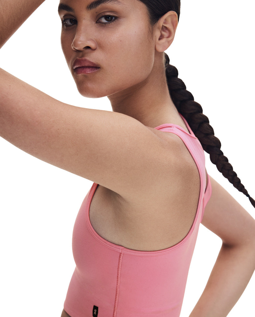 Women's On Running Studio Asymmetric Crop 1 Magnolia — view 5