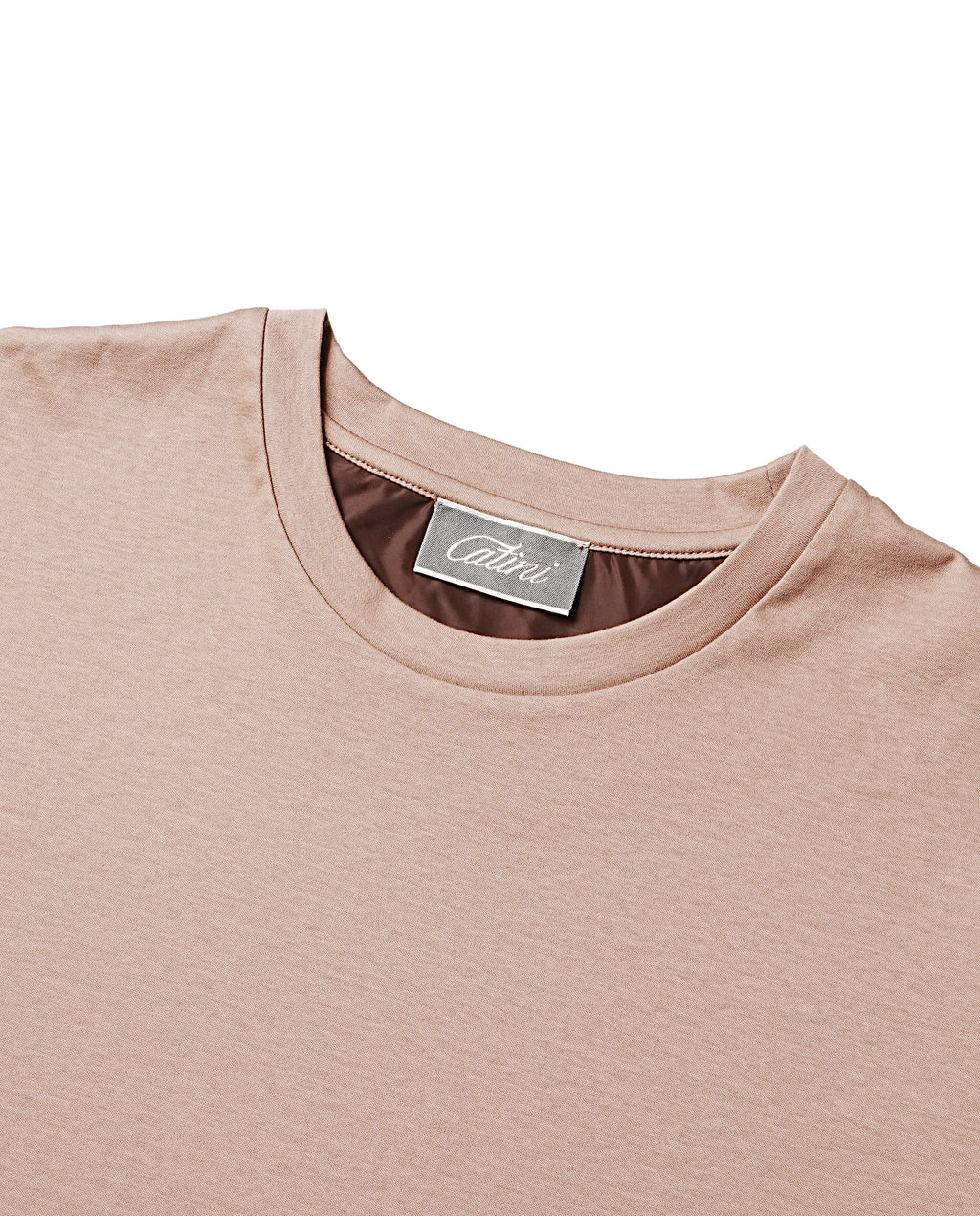 Men's Catini Firenze Plain T-Shirt in Mocha — image 1