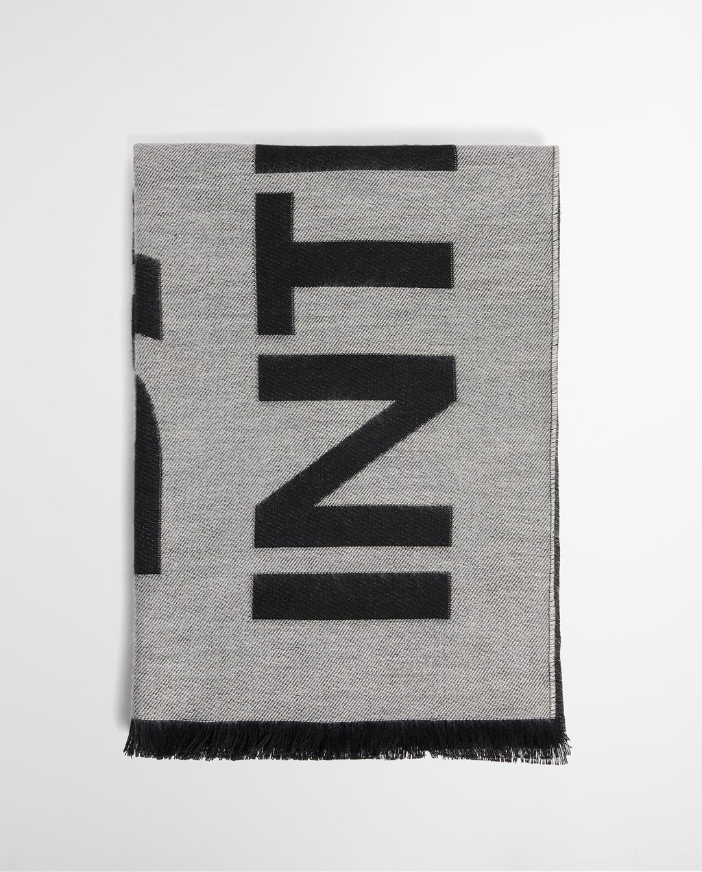 Women's Barbour International Milla Logo Scarf In Moonbeam/Black — view 6