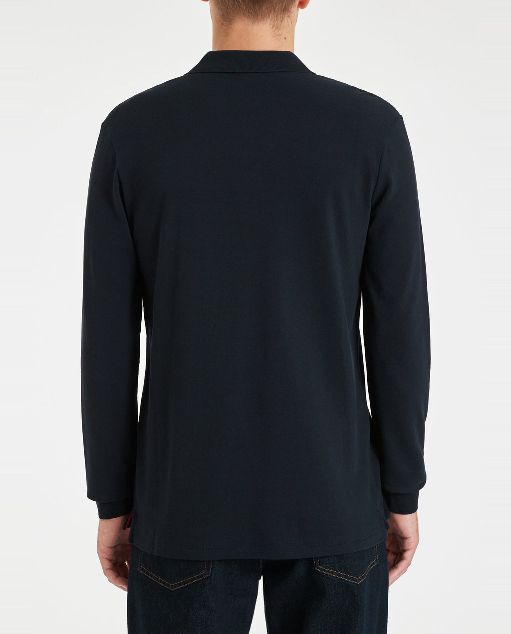 Mens Paul Smith Dark Navy Regular Fit Long Sleeve Polo Shirt - image 6