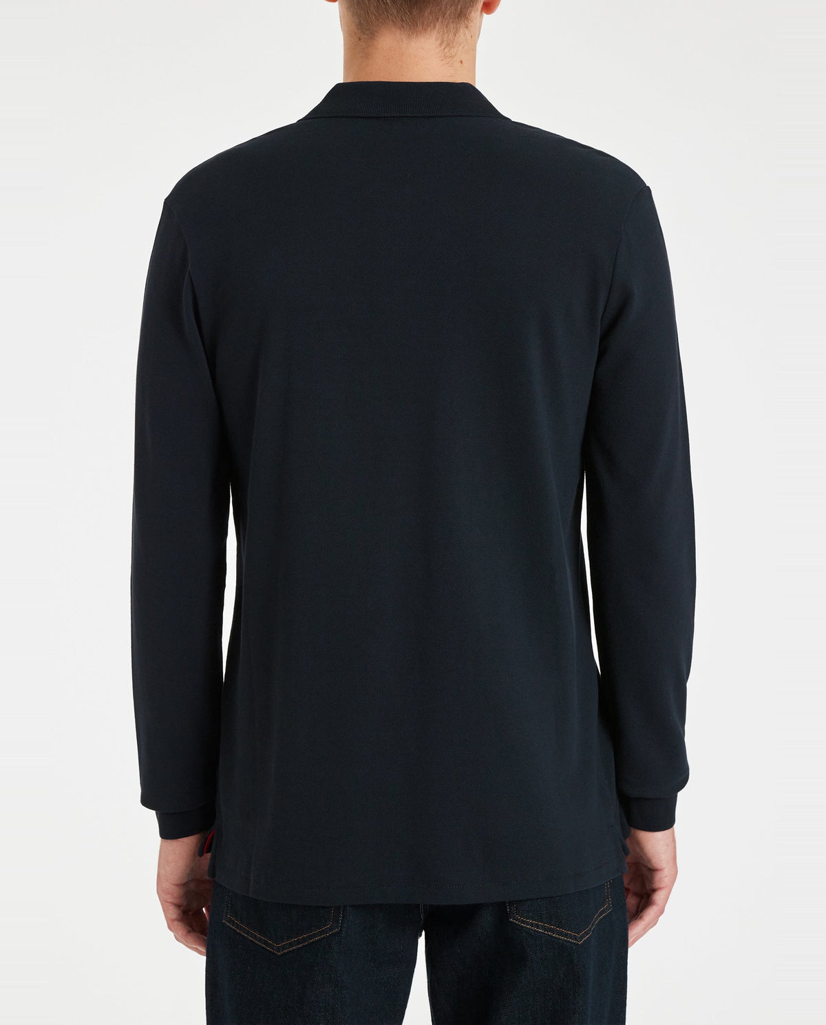 Mens Paul Smith Dark Navy Regular Fit Long Sleeve Polo Shirt - image 6
