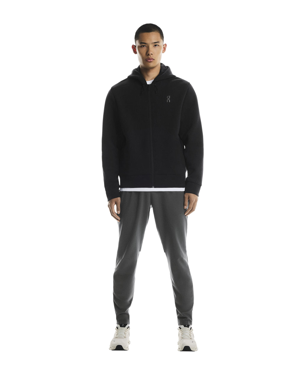Men's On Running Black Focus Tech Zipped Hoodie — view 5