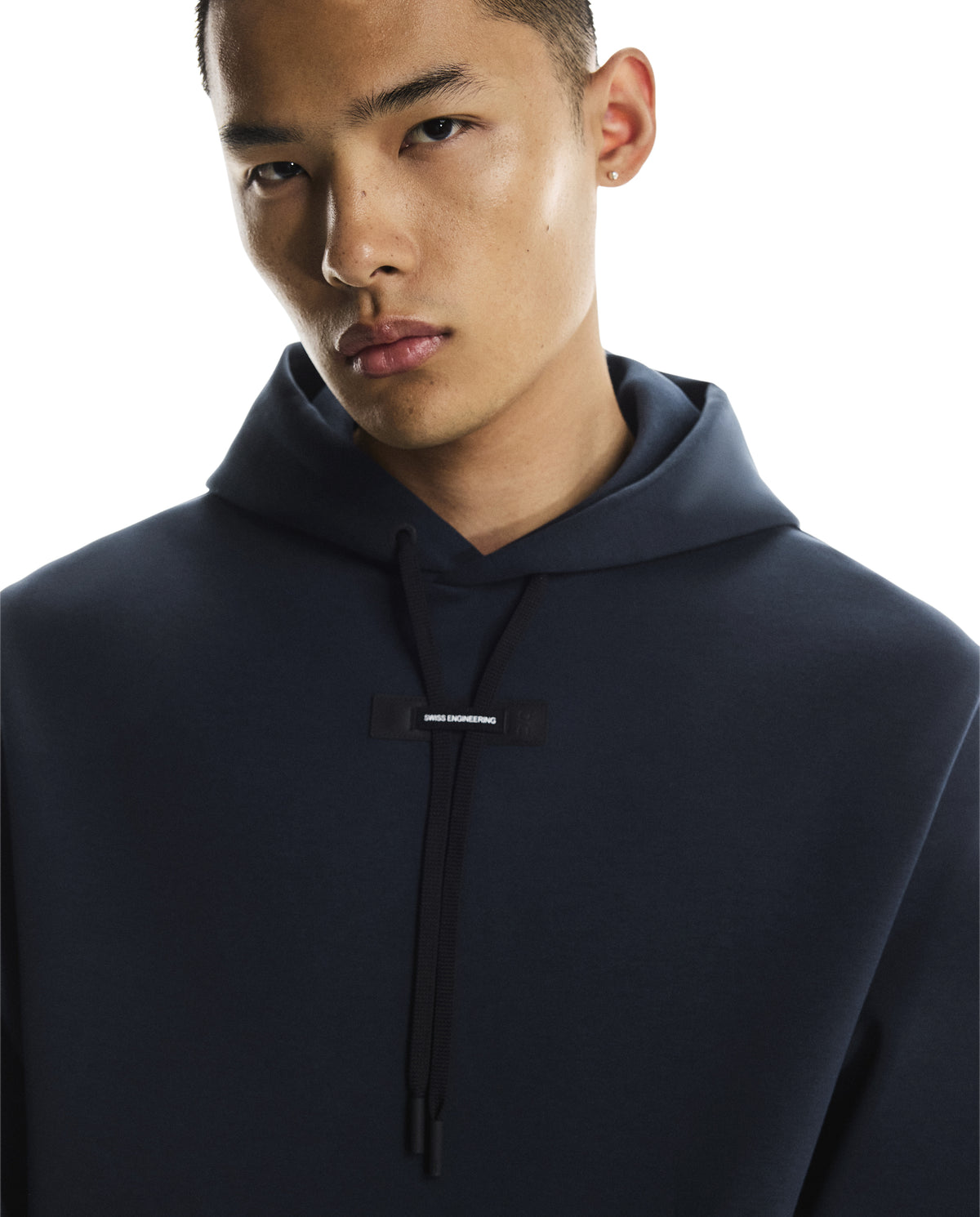 Men's On Running Navy Focus Tech Hoodie — view 5