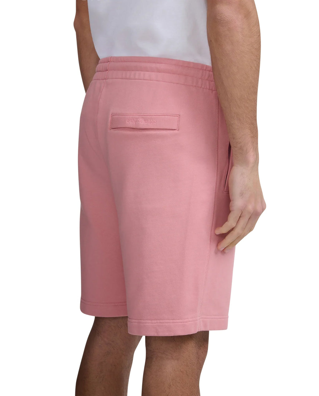 Men's Sandbanks Badge Logo Dusty Pink Shorts