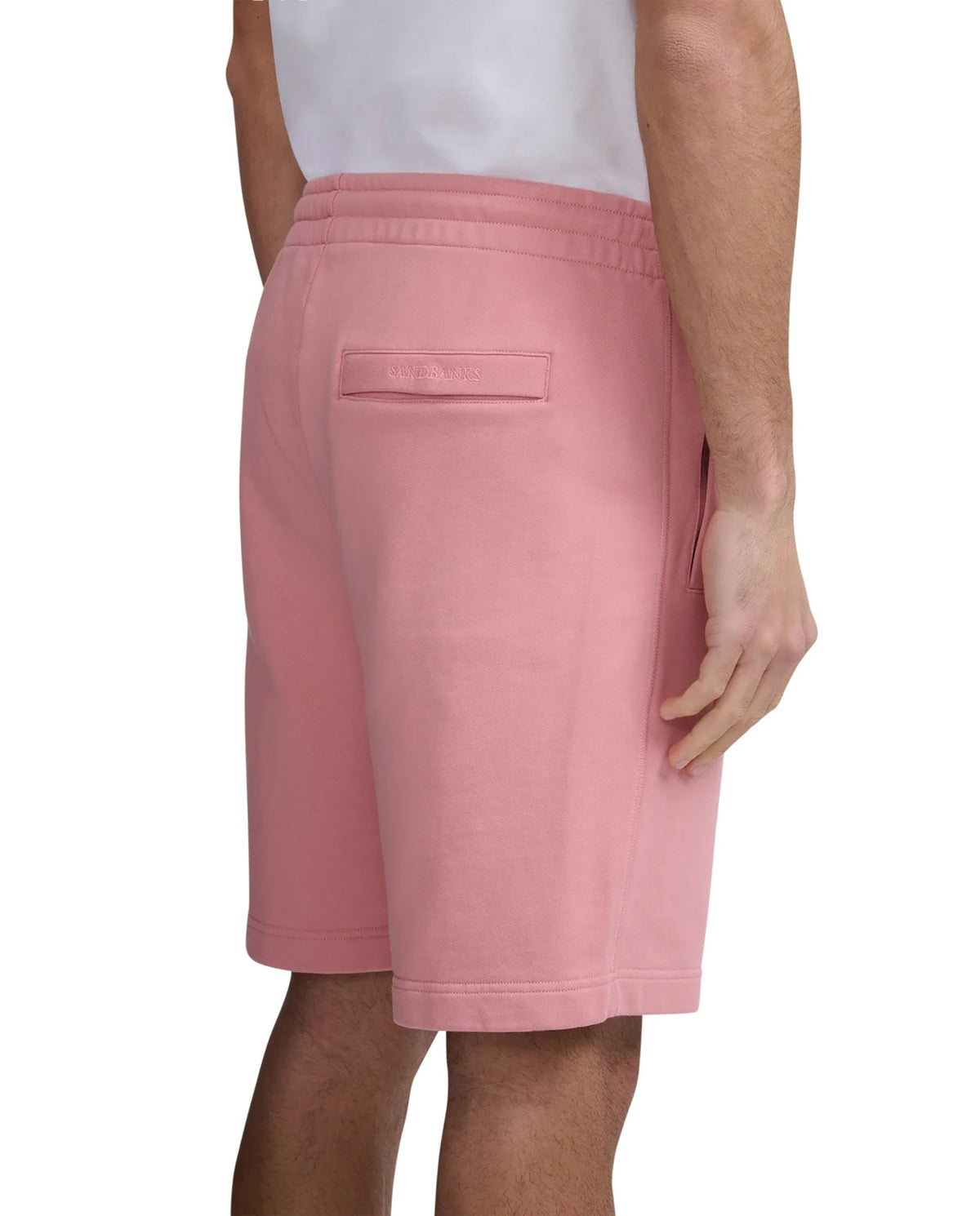 Men's Sandbanks Badge Logo Dusty Pink Shorts