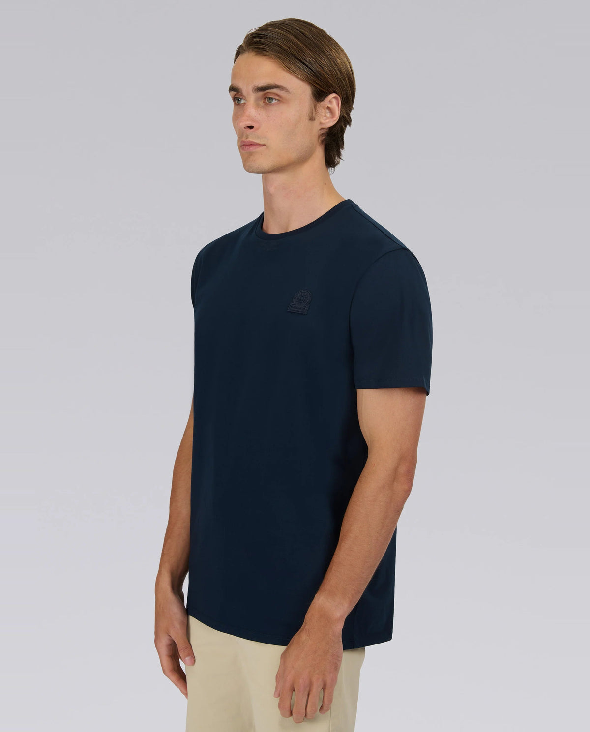Men's Sandbanks Rubberised Badge Logo Navy T Shirt - image 6