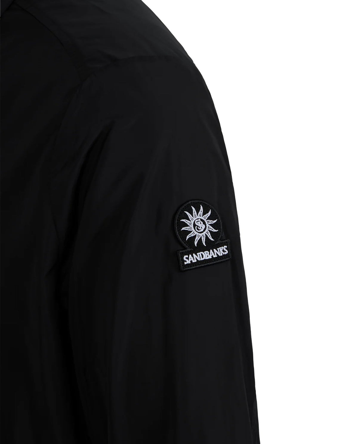 Men's Sandbanks Utility Nylon Black Overshirt - image 6