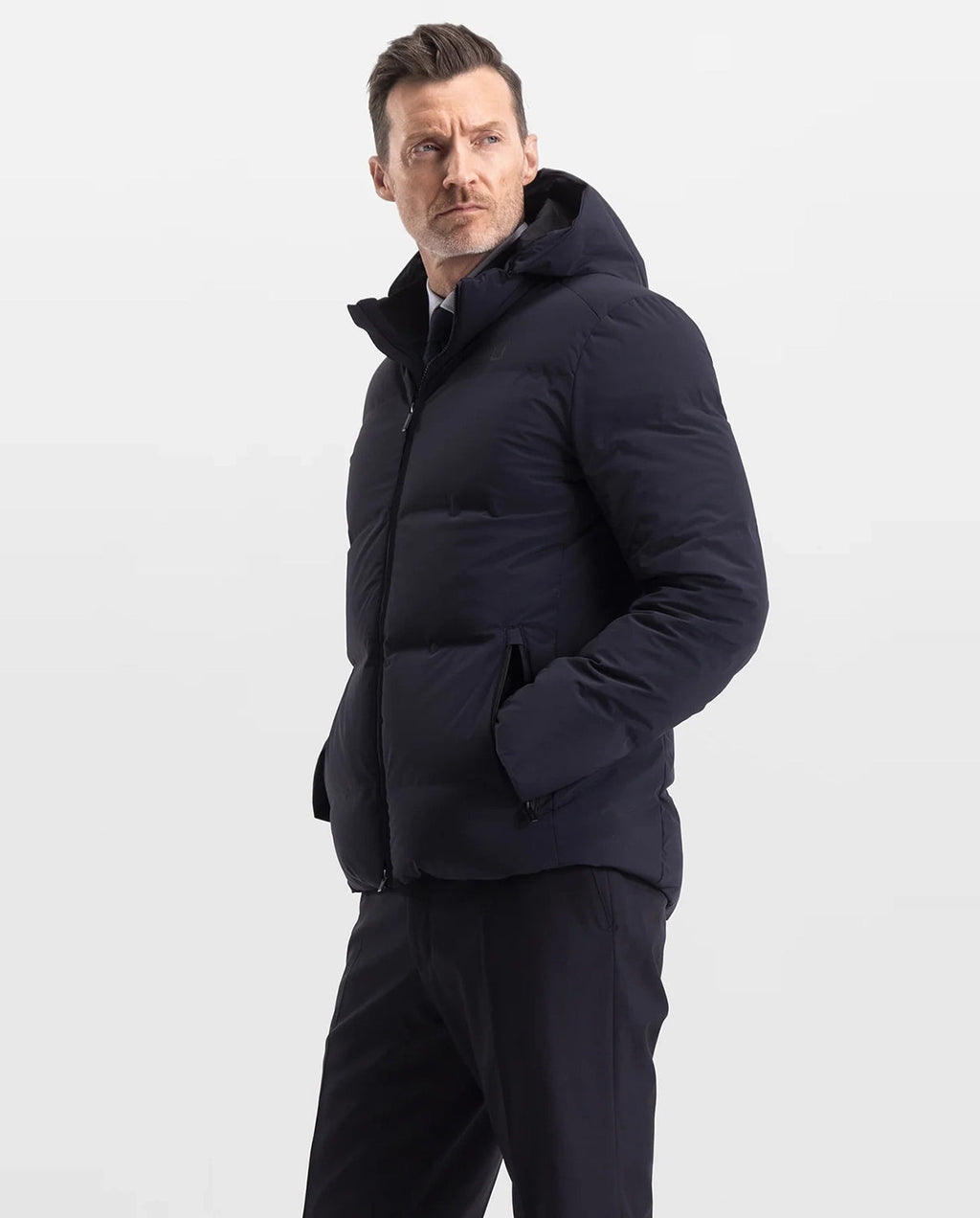 Men's UBR Navy Bolt XP Down Jacket - image 6