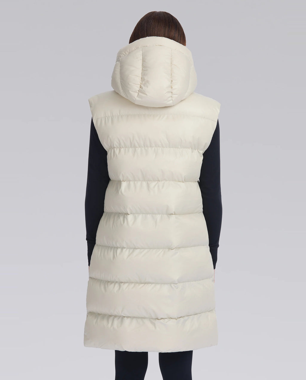 Women's Sandbanks Stone Bay Long Hooded Gilet - image 6