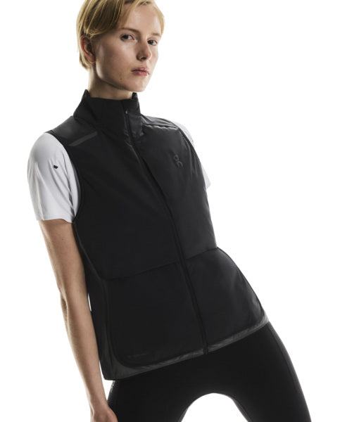 Women's On Running Weather Vest in Black Eclipse — view 6