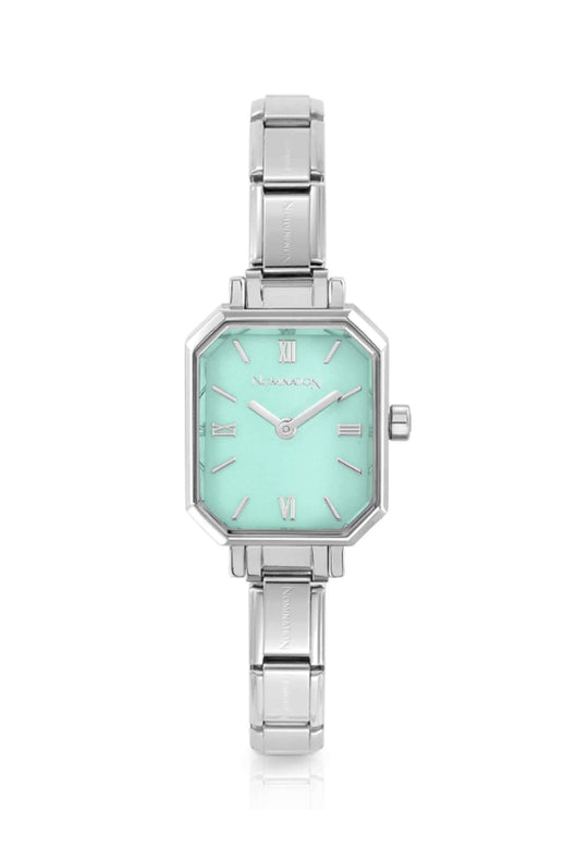 Paris Rectangular Green Water Dial Watch 076037/032