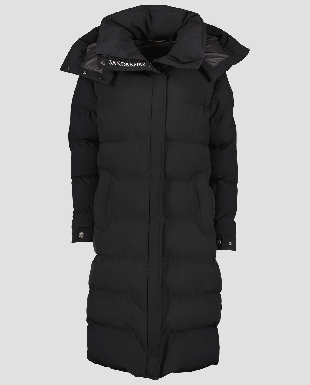 Women's Sandbanks Haven Black Long Puffer Jacket - image 7