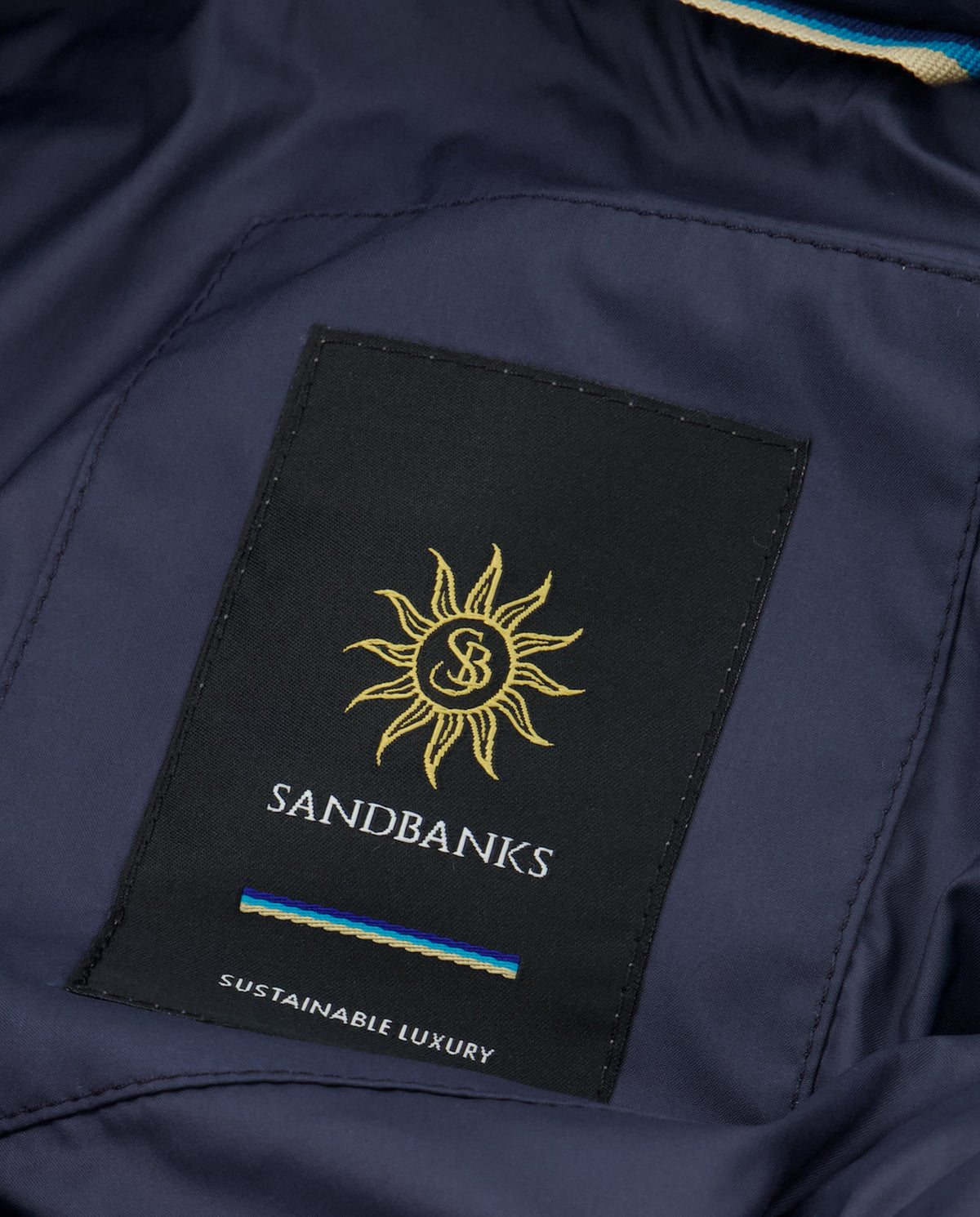 Men's Sandbanks Ravine Navy Mid Puffer Jacket - image 7