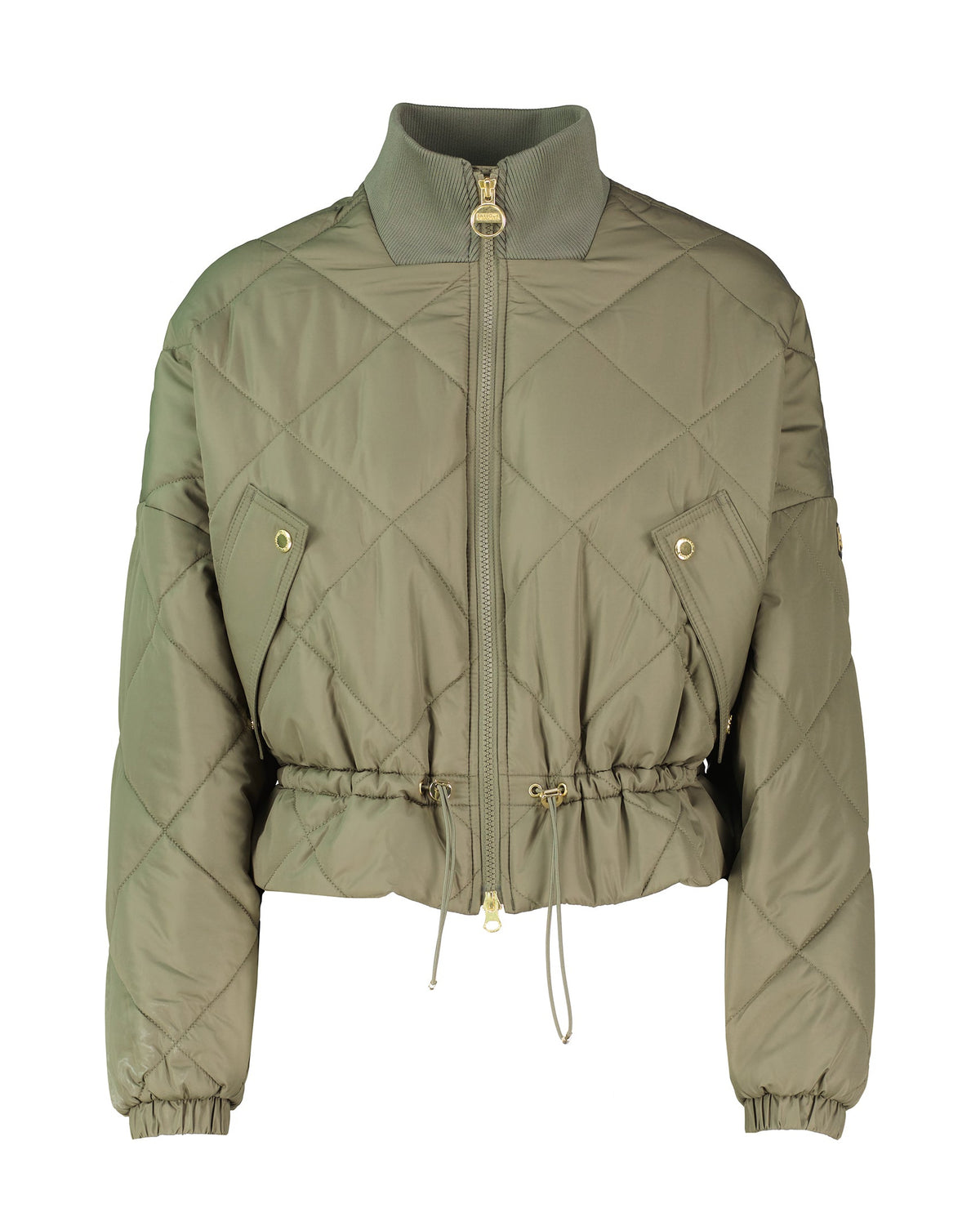 Women's Barbour Pagan Quilted Jacket in Dusky Khaki — view 7