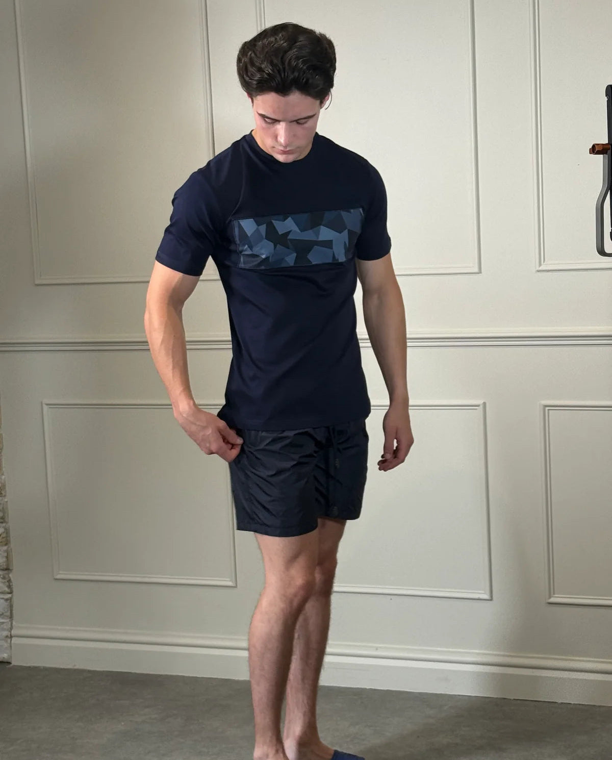 Men's Catini Astratto Shorts in Navy — view 6