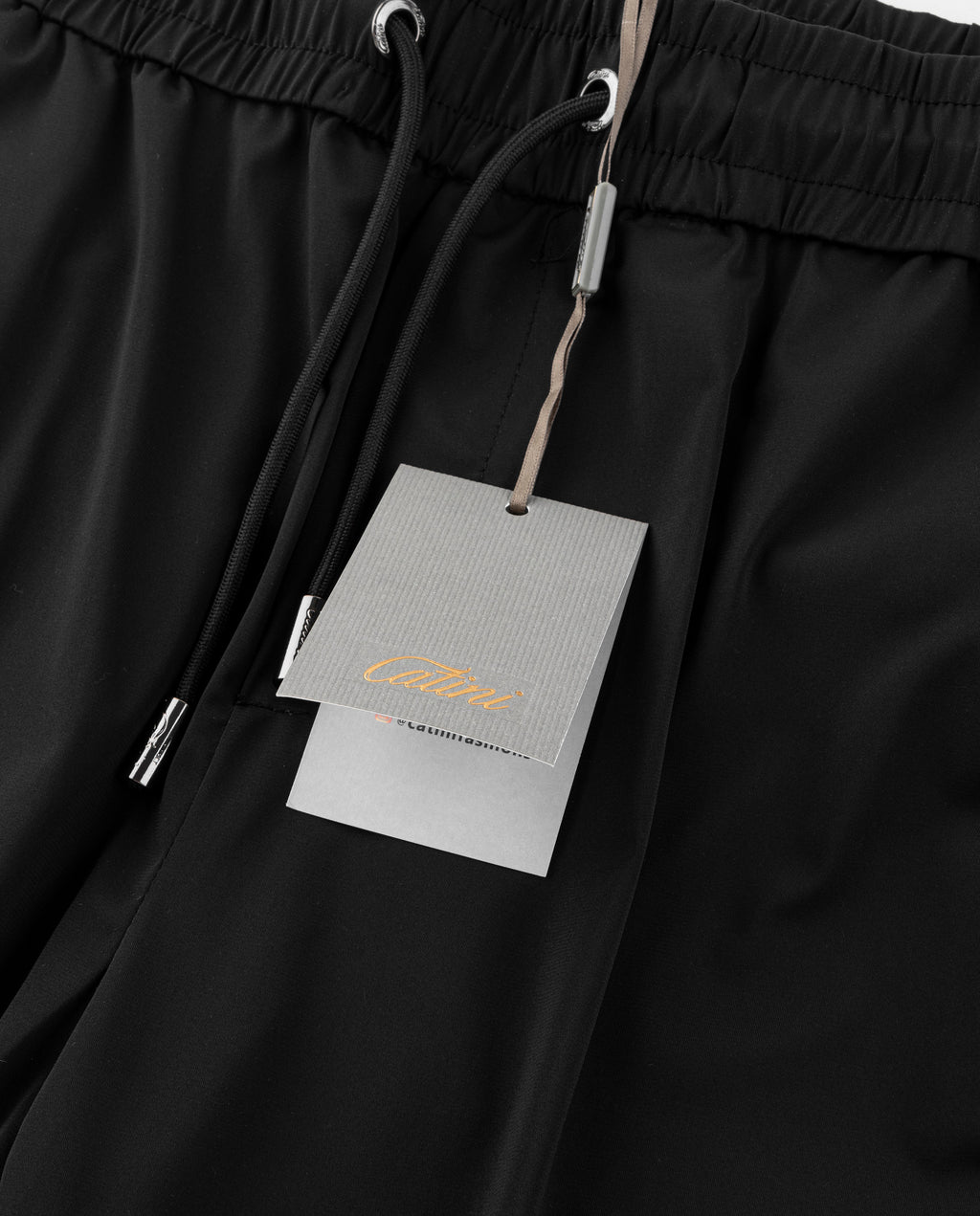Men's Catini Intorno Tech Trousers in Black — image 6