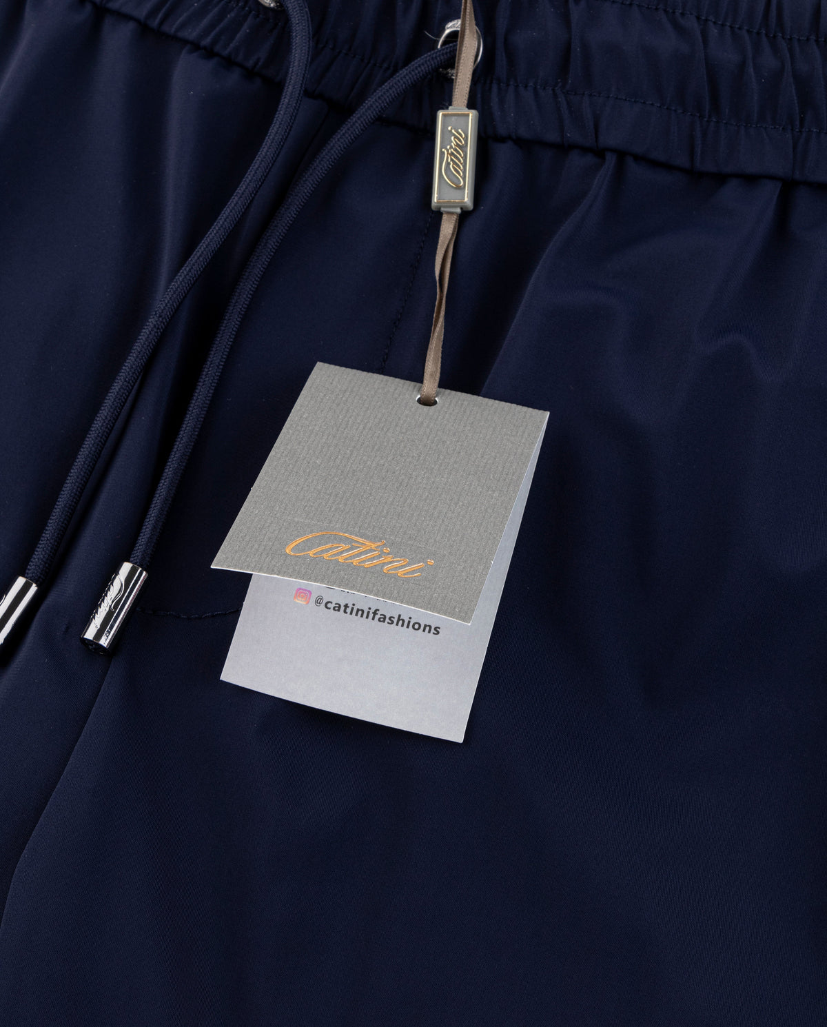 Men's Catini Intorno Tech Trousers in Navy — image 6