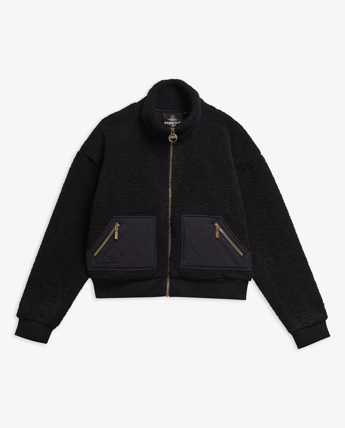 Women's Barbour International Gea Fleece In Black — view 7