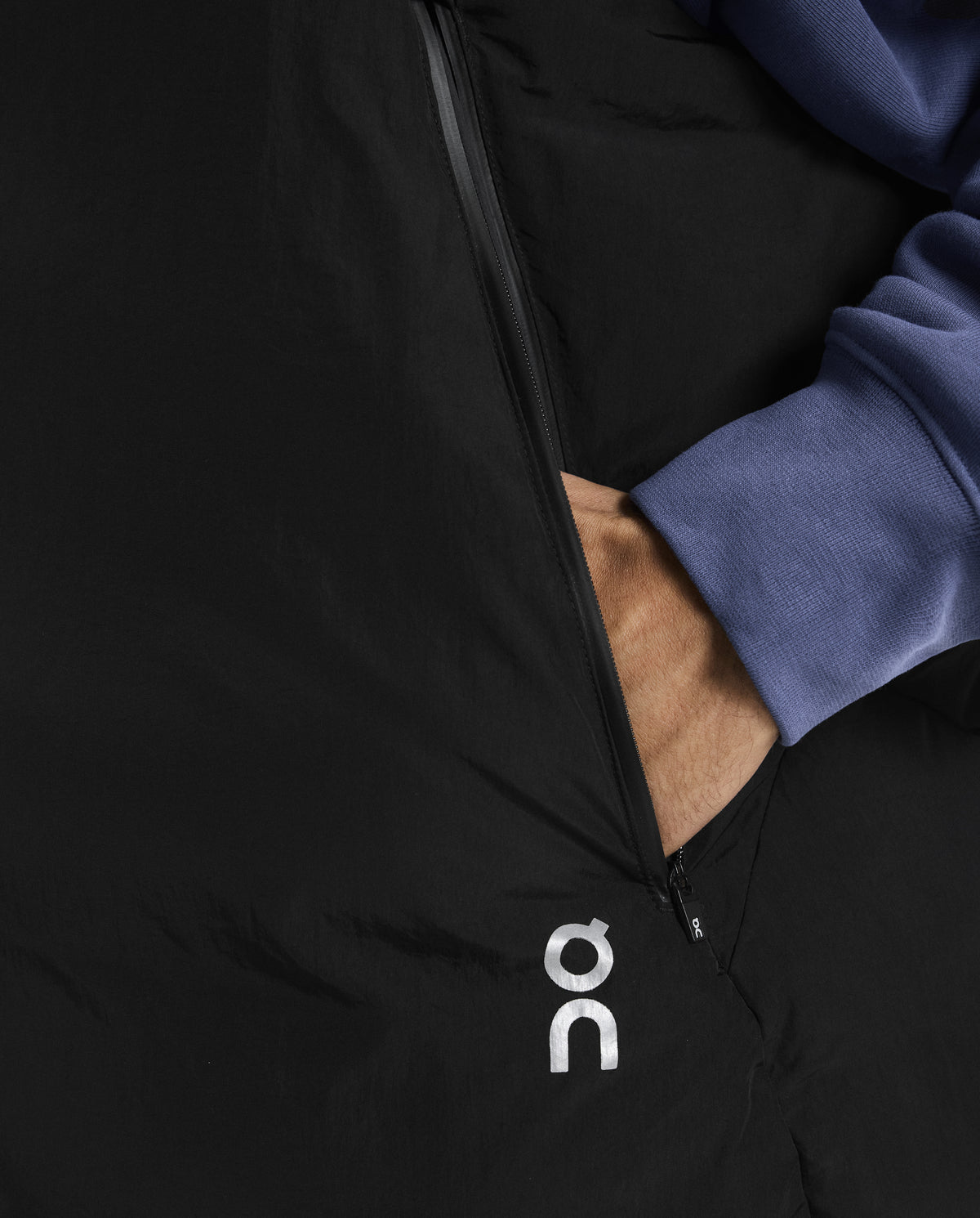 Men's On Running Black All Day Puffer Vest — view 6