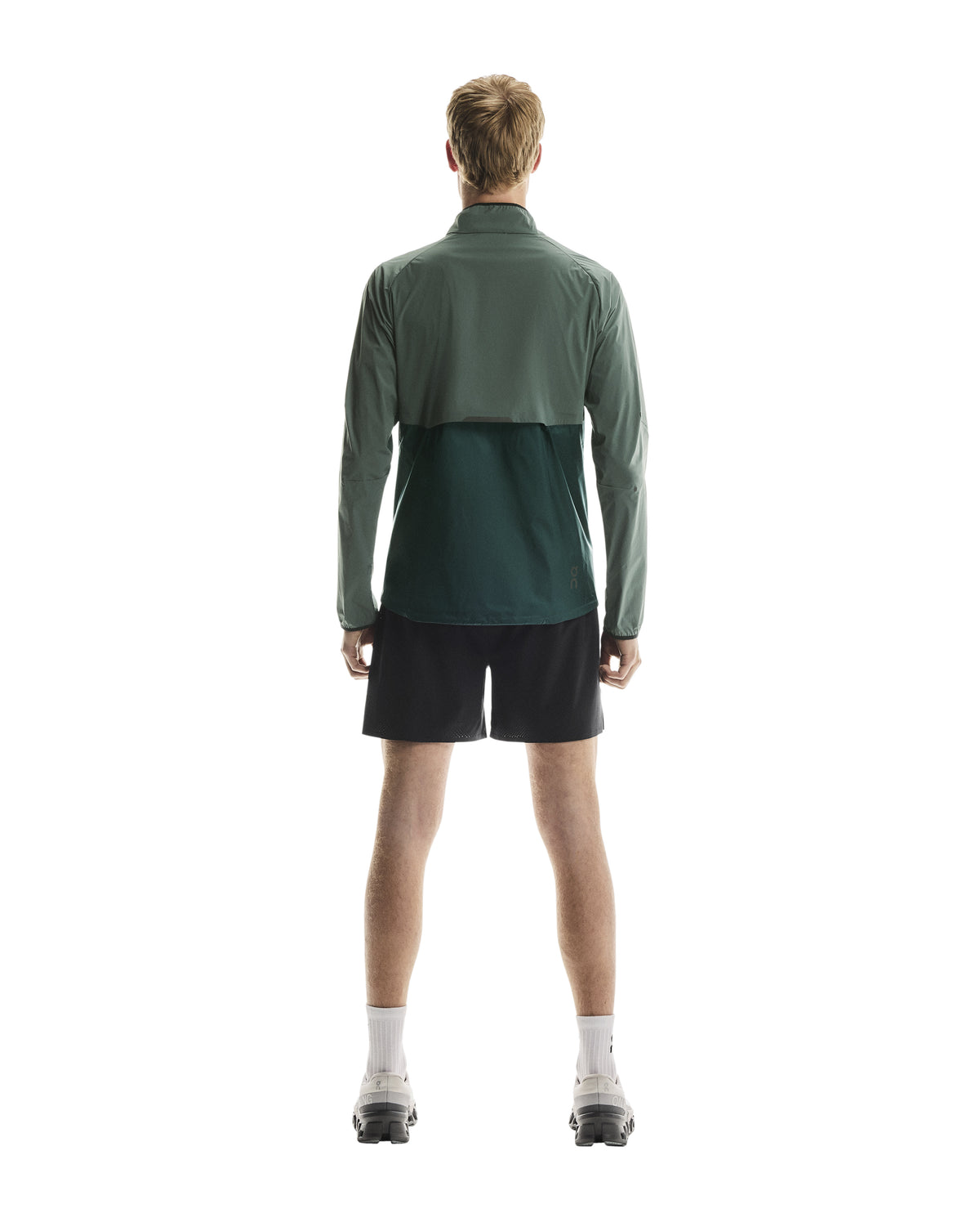 Men's On Running Spirulina Olive Weather Jacket — view 7