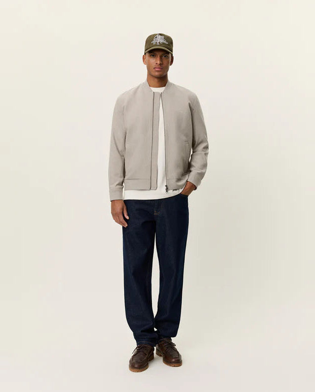 Mens Les Deux Laurel Oak Sand Como Regular Bomber Jacket - image 7