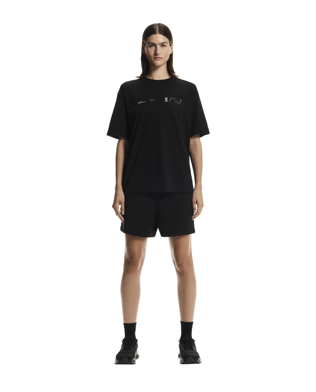 Women's On Running Club T-Avant Black — view 6