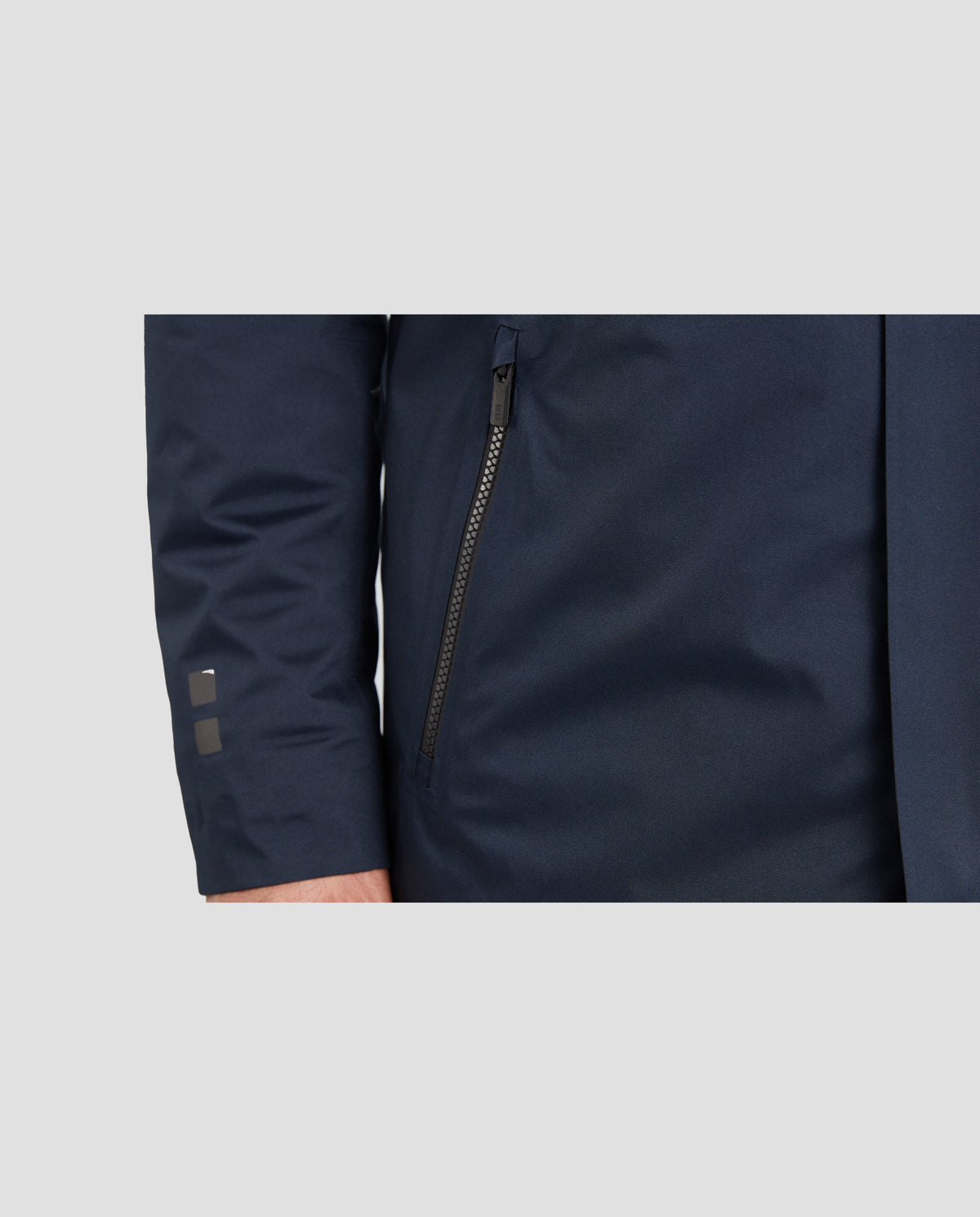 Men's UBR Black Storm Coat in Navy - image 7