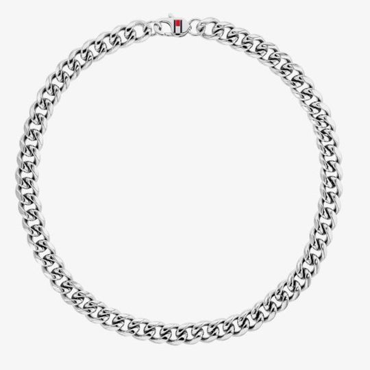 Tommy Hilfiger Mens Wild Heavy Curb Necklace Stainless Steel *