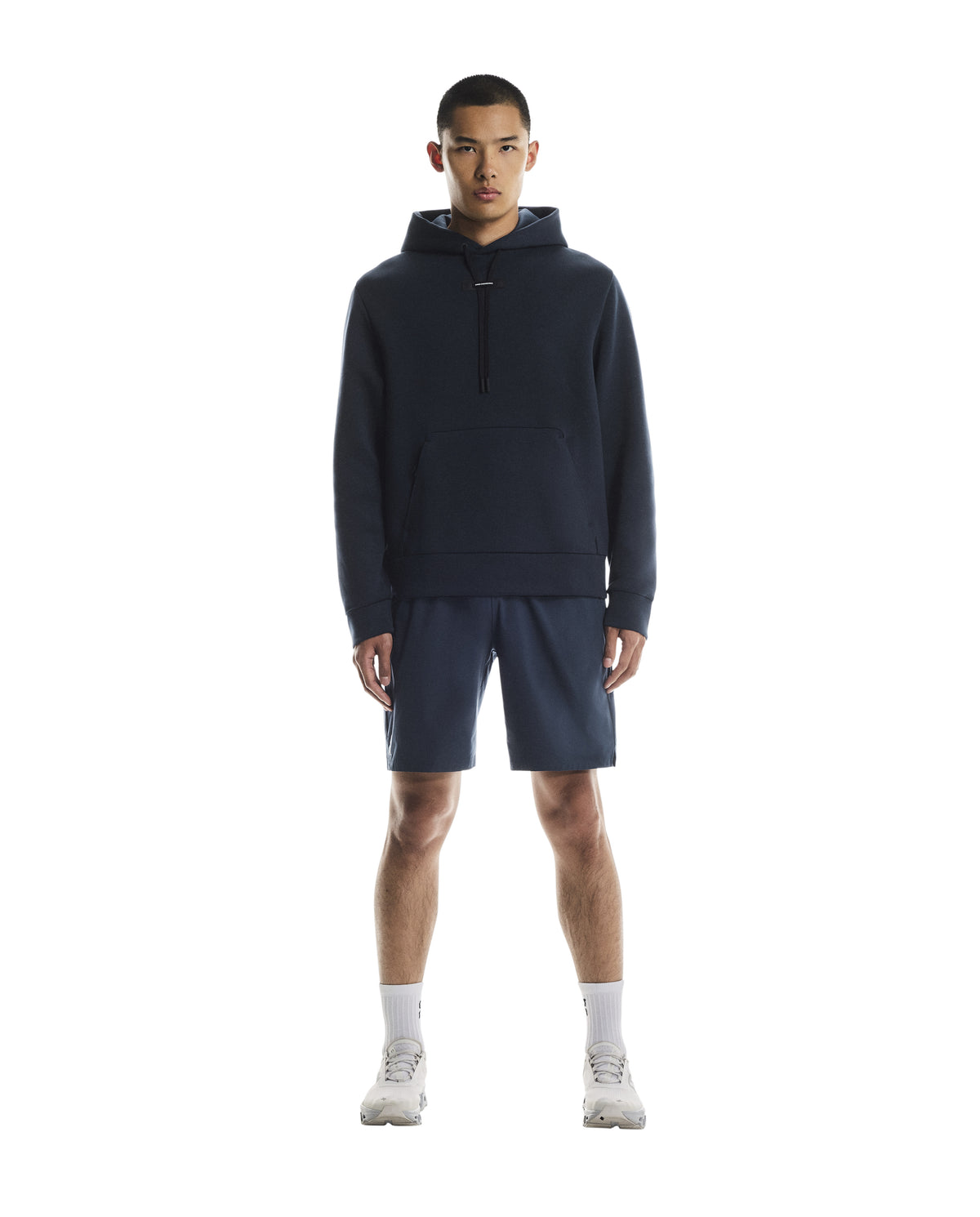 Men's On Running Navy Focus Tech Hoodie — view 7