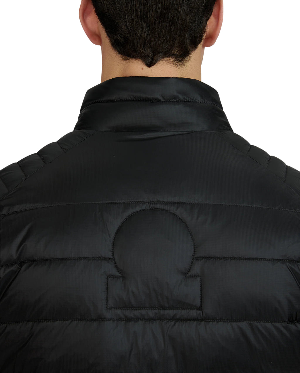 Men's Sandbanks Ripstop Micro Puffer Jacket in Black — view 7
