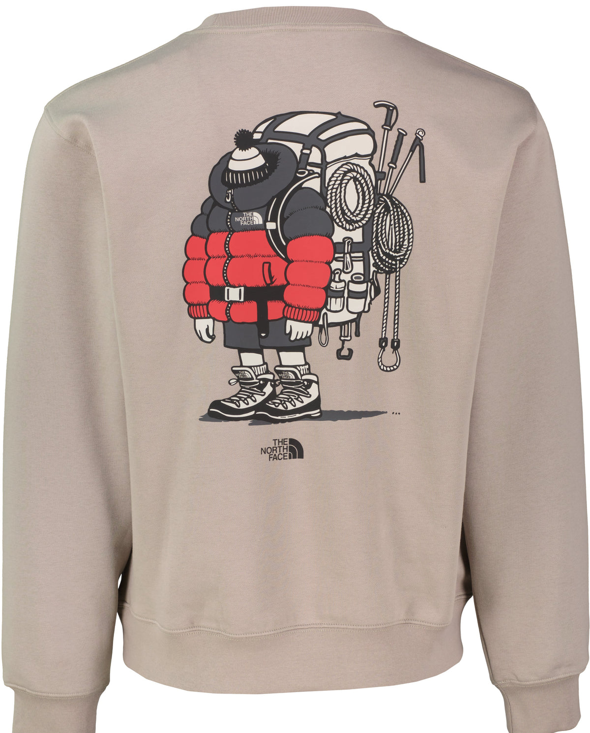 The North Face Gear Up Get Out Relaxed Crew Sweatshirt Stone Slab — view 7