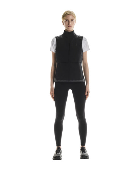 Women's On Running Weather Vest in Black Eclipse — view 8
