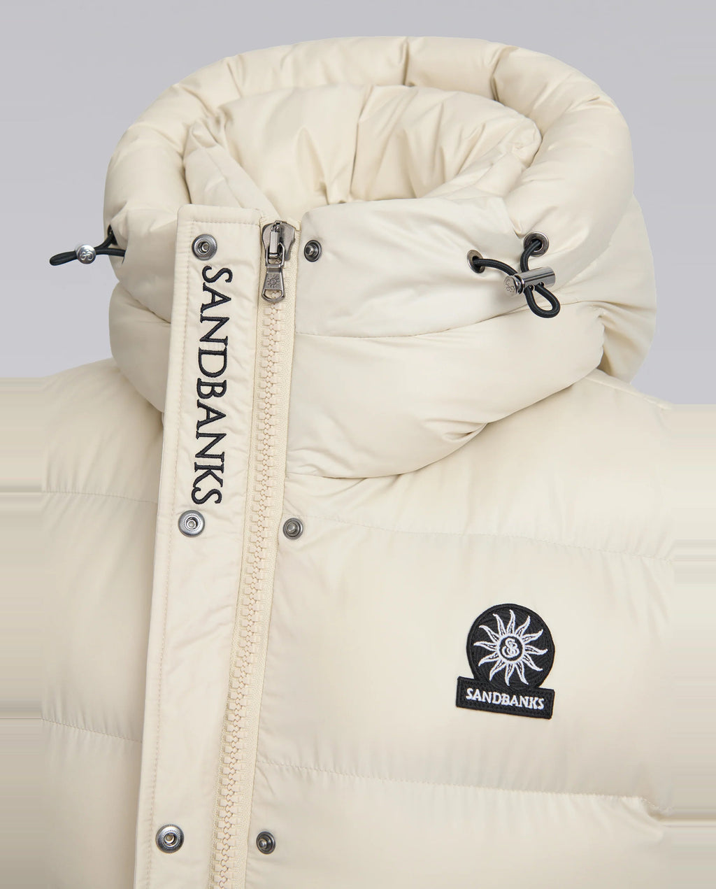 Women's Sandbanks Stone Bay Long Hooded Gilet - image 8