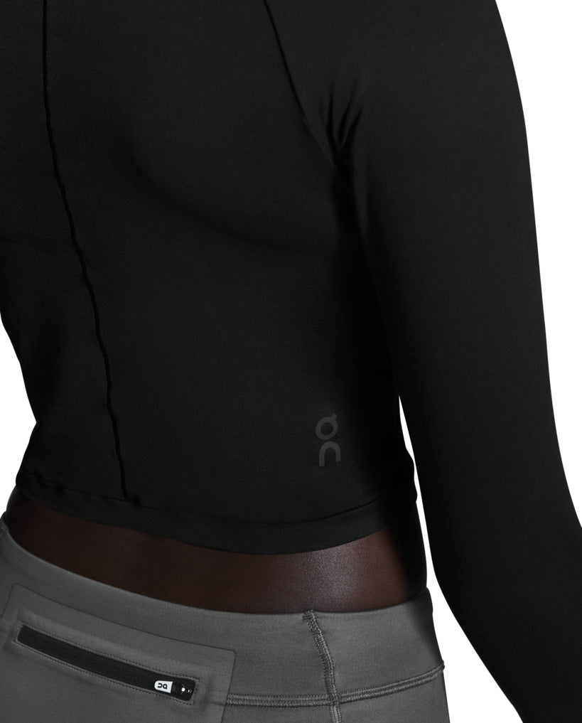 Women's On Running Studio Long-T Crop Black — view 8