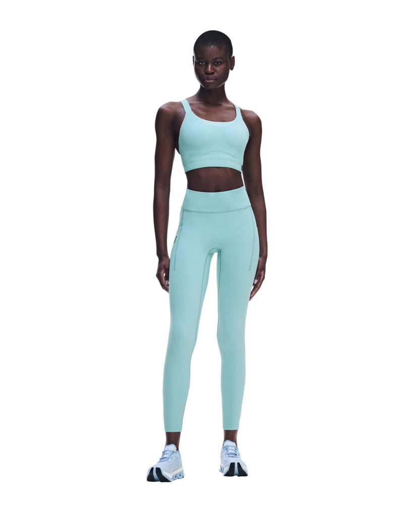Women's On Running Performance Tights 7/8 1 Aquamarine — view 8