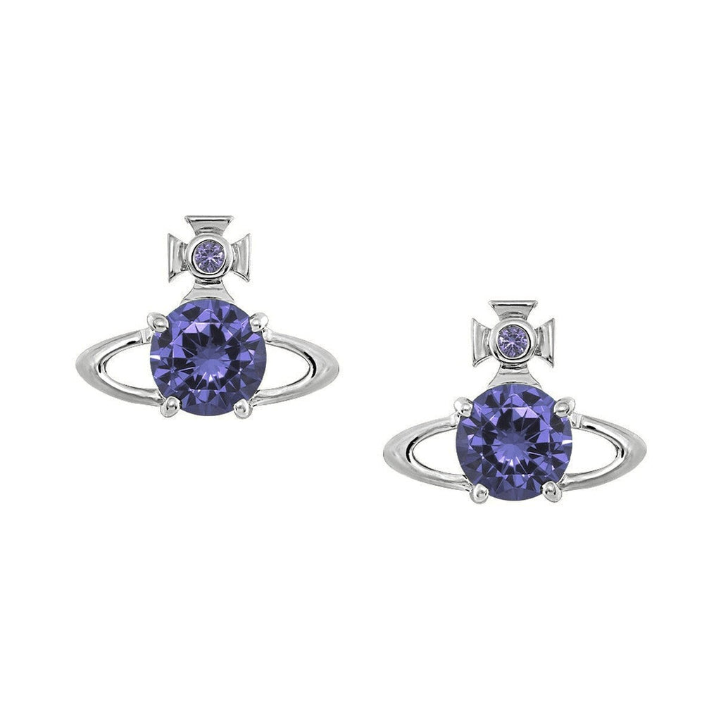 Vivienne Westwood Reina Earrings Lavender Cz 62010070-02P250