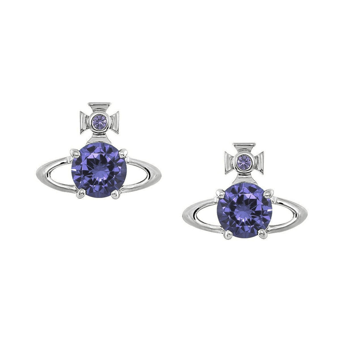 Vivienne Westwood Reina Earrings Lavender Cz 62010070-02P250