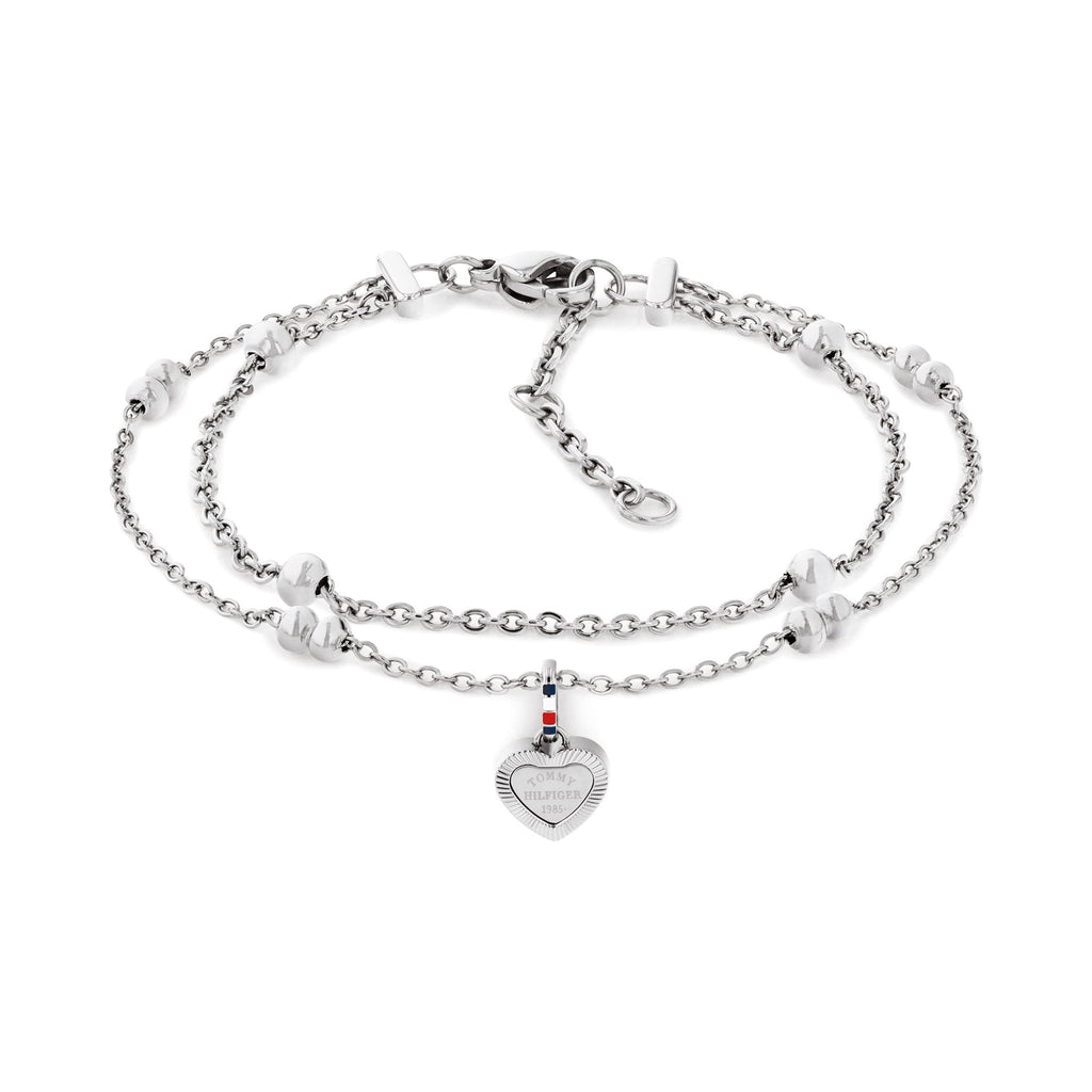 Tommy Hilfiger Layered Heart Drop Bracelet