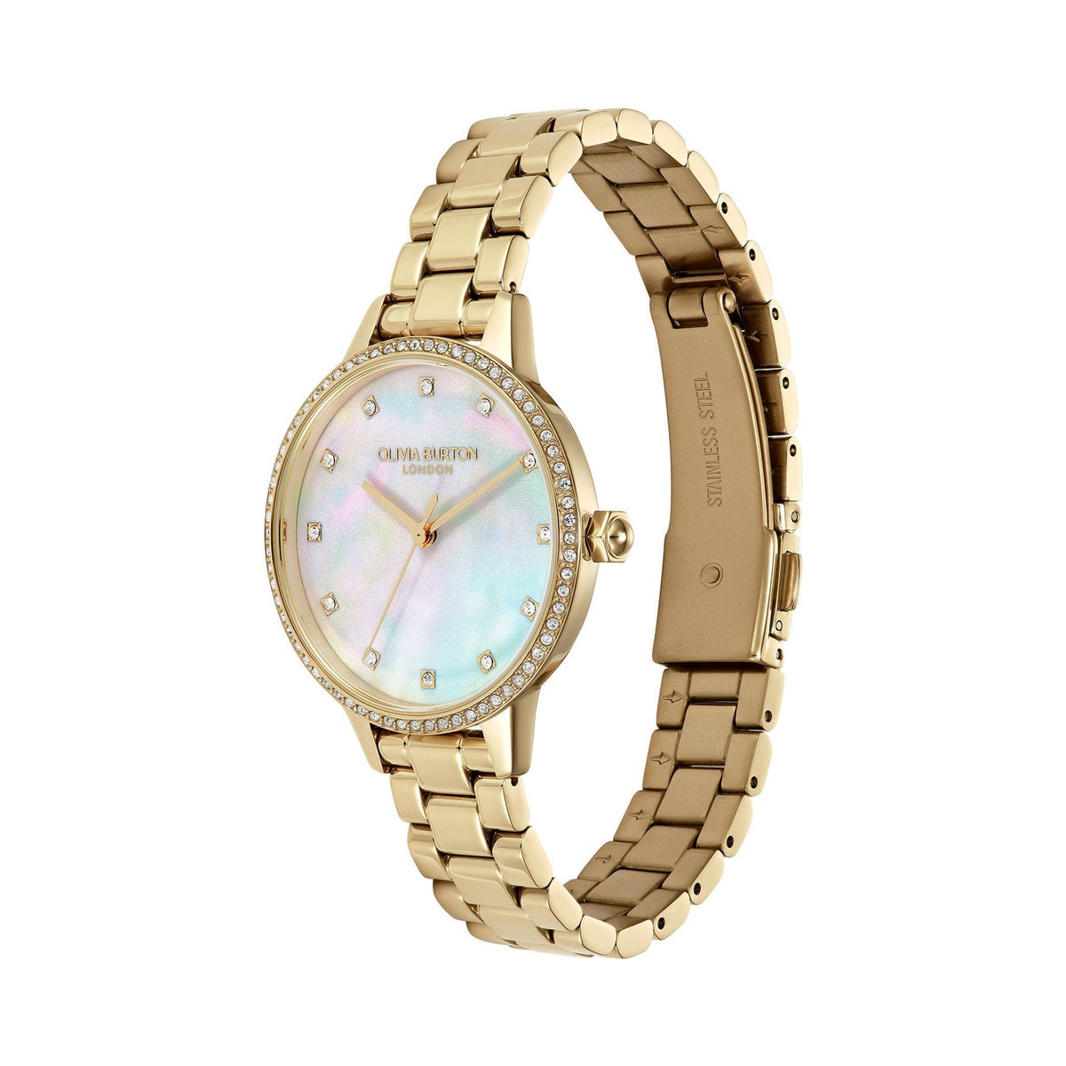 Olivia Burton Captivate Crystal Bracelet Watch — view 2