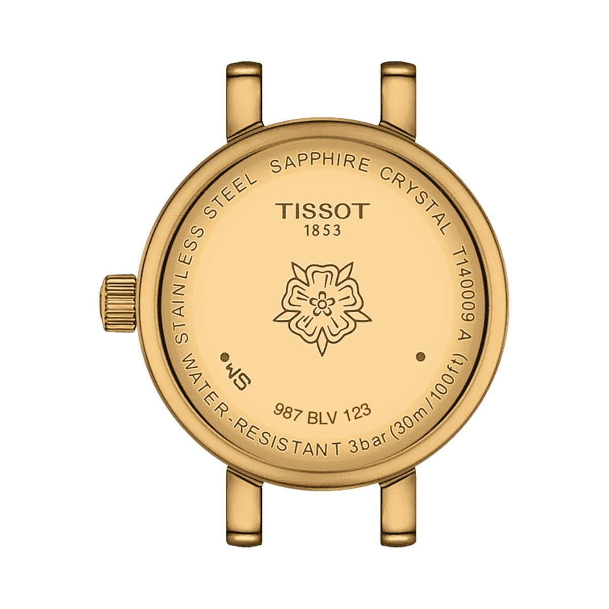 The Ladies Tissot Lovely Round Green Strap Watch Gold Plated, a gold plated watch from Tissot, OD’s Jewellers St Helens.