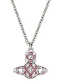 Vivienne Westwood Rachelle Bas Relief Dark Rose Necklace 630203J9-02P788-