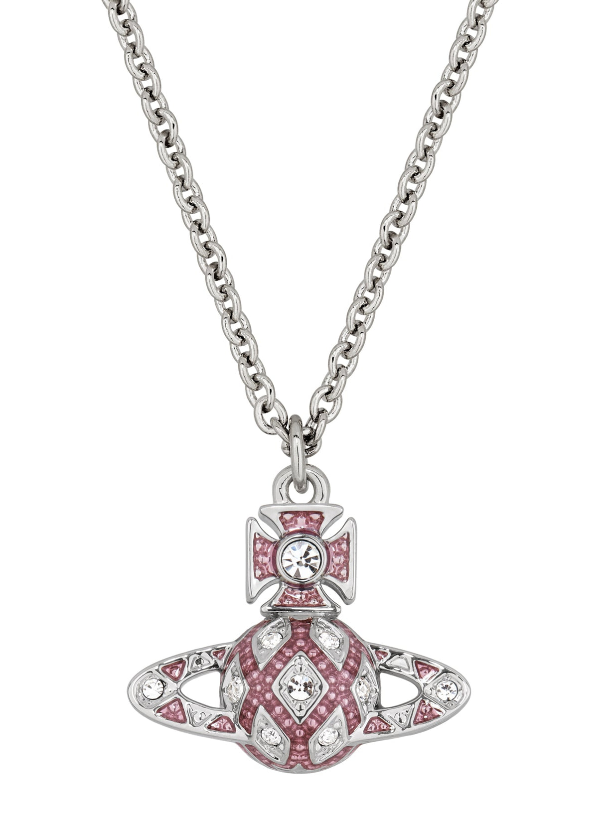Vivienne Westwood Rachelle Bas Relief Dark Rose Necklace 630203J9-02P788-