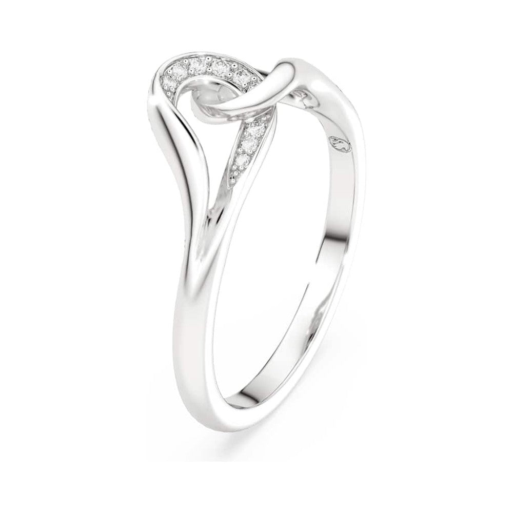 Swarovski Classica Silver Interlocking Zirconia Ring