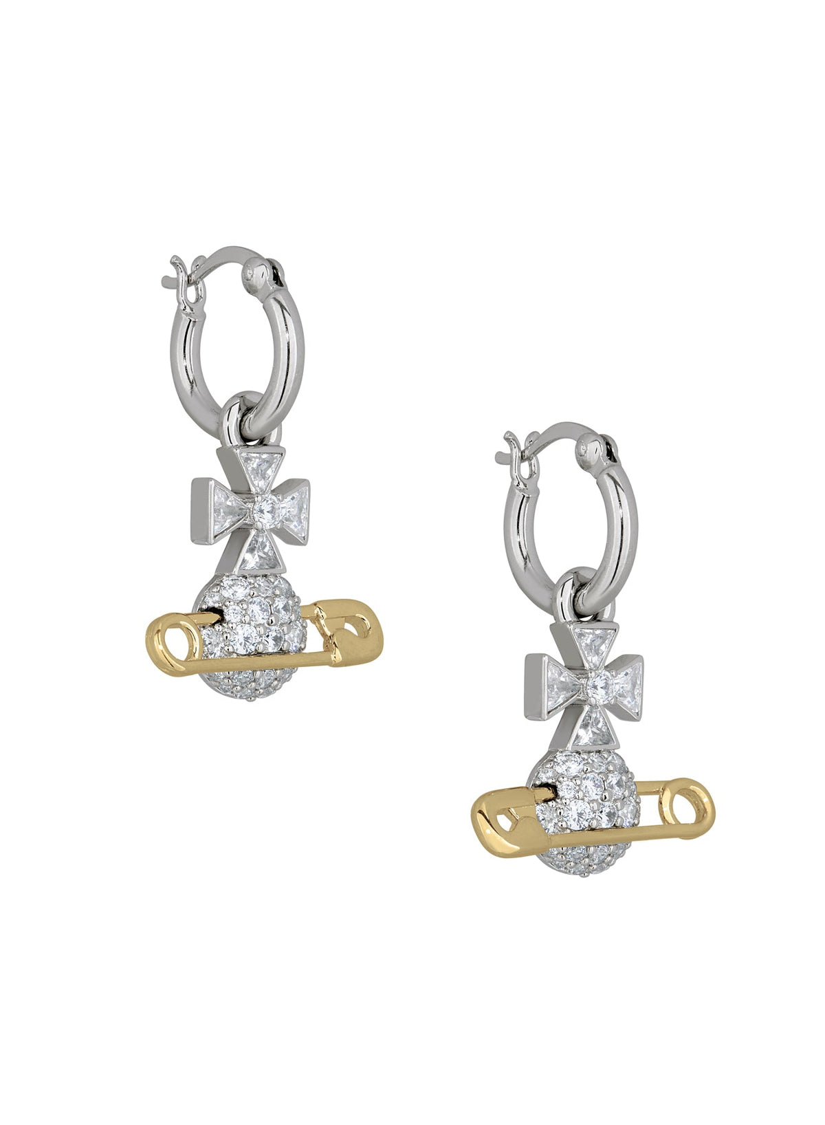 Vivienne Westwood Hectorina Hoop Earrings 6203009B-02P133- — view 3