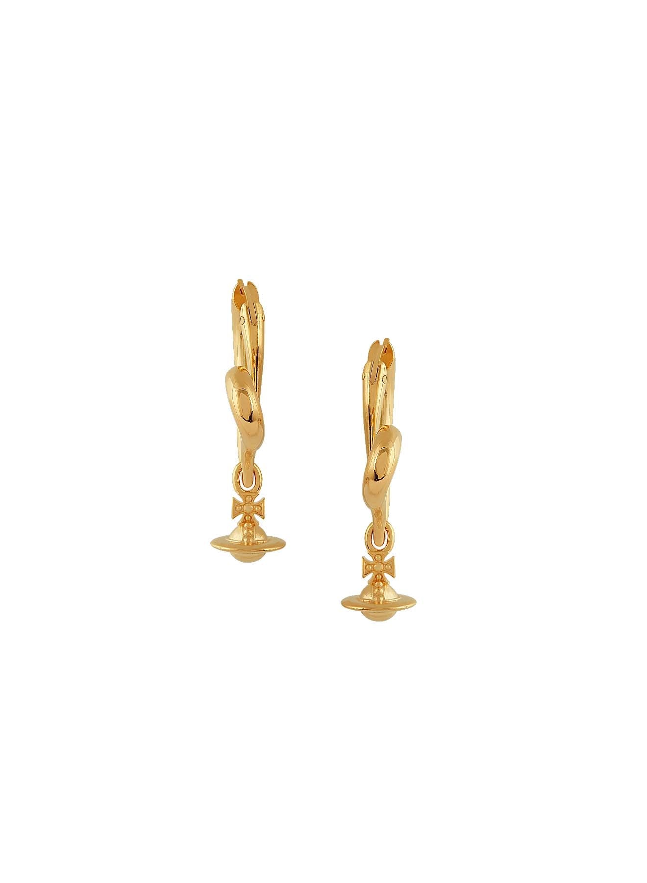 Vivienne Westwood Emily Heart Hoop Earring- 62020173-02R001- — view 2
